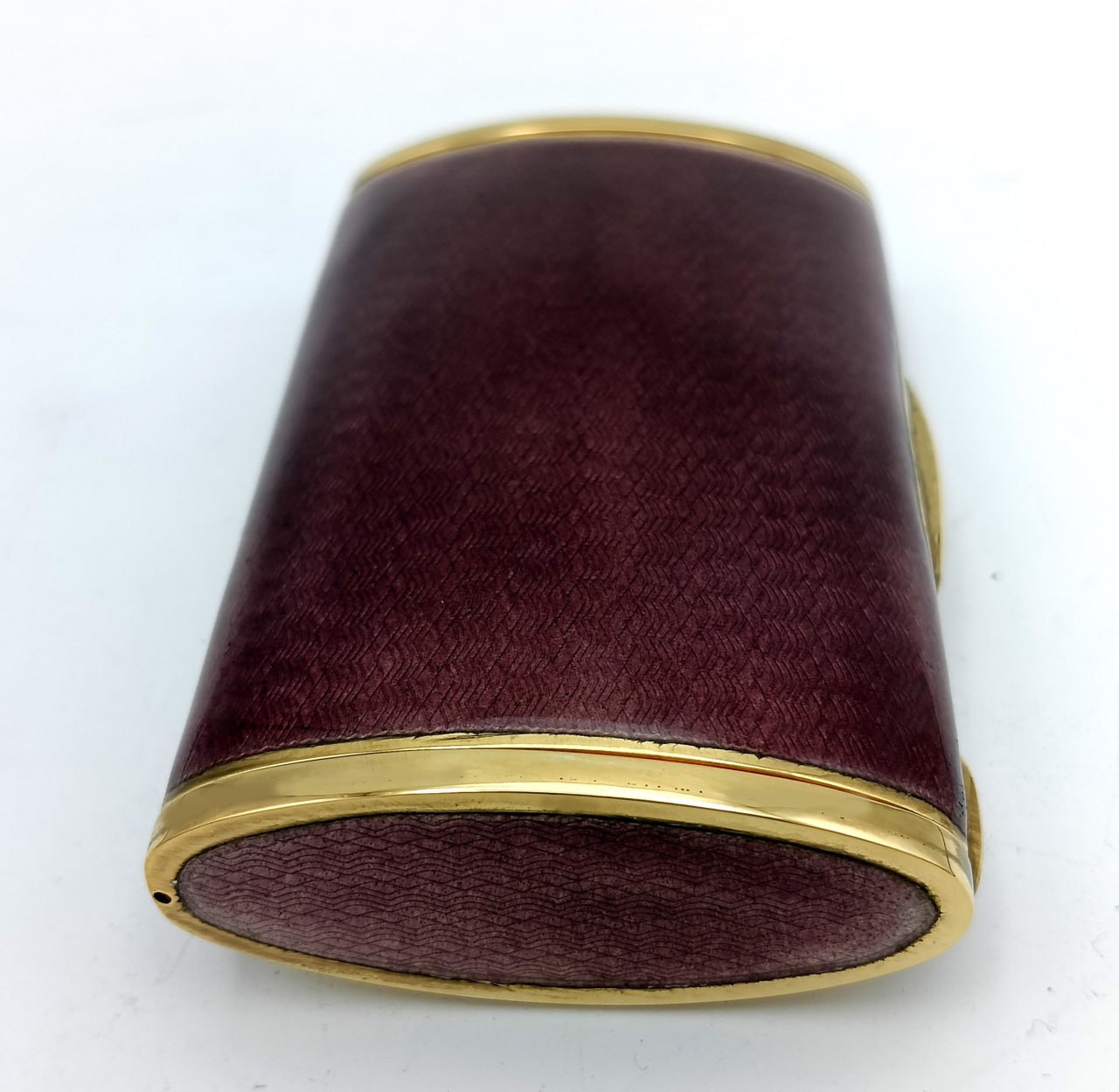 Pocket cigarette case purple fired enamel sterling silver Salimbeni 7 Pocket cigarette case purple fired enamel sterling silver Salimbeni - Image 5
