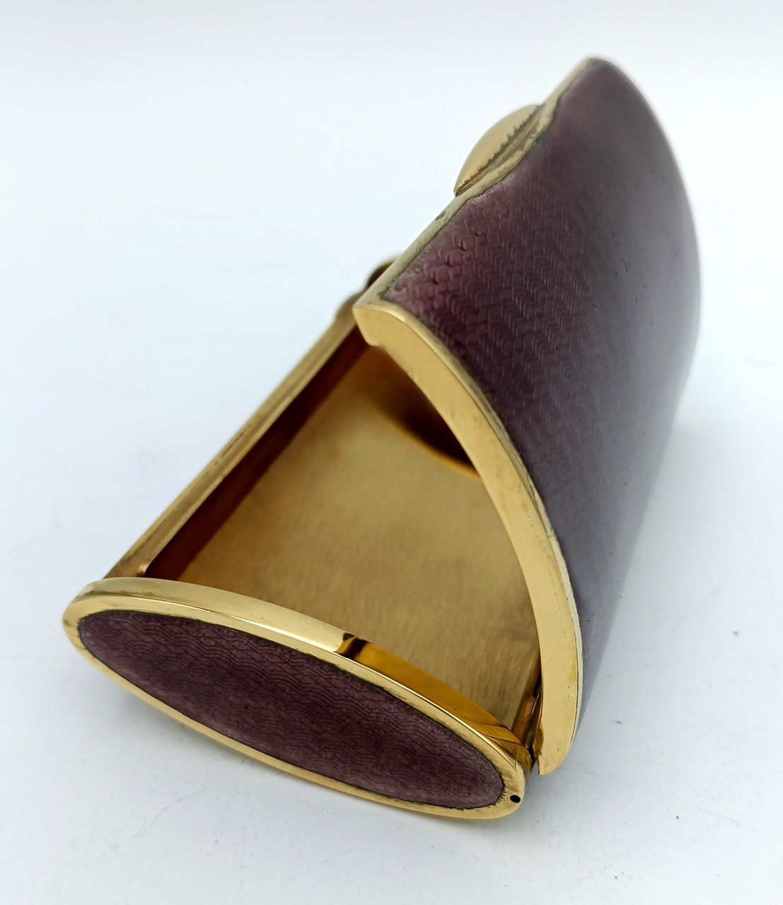 Pocket cigarette case purple fired enamel sterling silver Salimbeni 11 Pocket cigarette case purple fired enamel sterling silver Salimbeni - Image 9